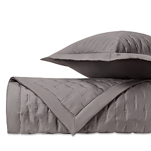 Home Treasures Fil Coupe King Quilted Sham, Pair In Chrome