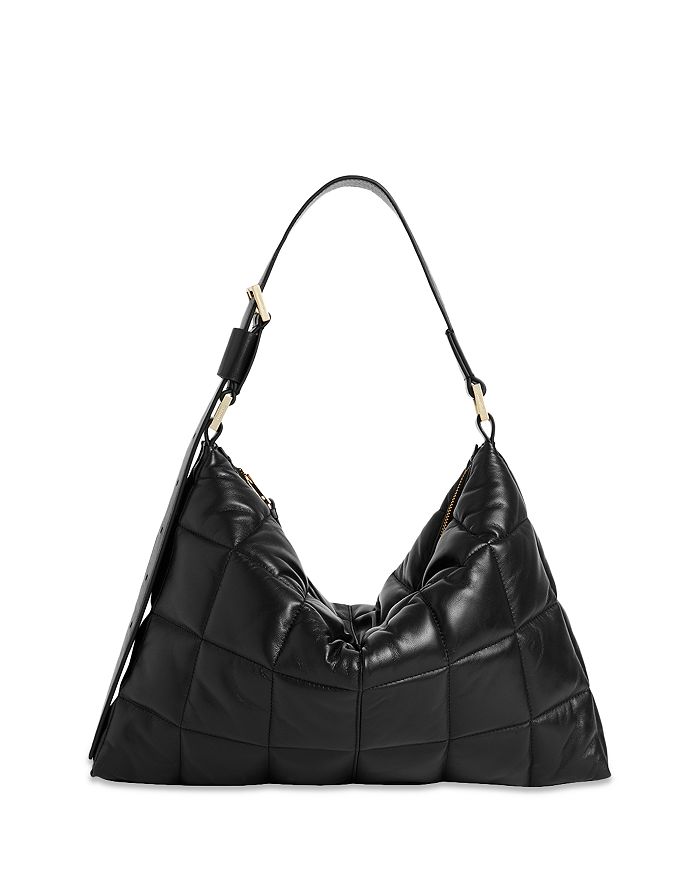 ALLSAINTS Edbury Quilted Leather Shoulder Bag | Bloomingdale's