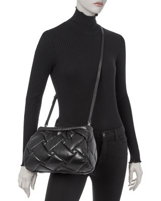 kurt geiger black leather shoulder bolsa