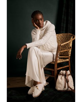 Ralph Lauren Cable Knit Hoodie | Bloomingdale's