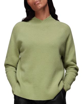 Whistles High V Neck Knit Sweater | Bloomingdale's