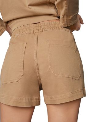 Tan/Beige Women's Shorts: High Waisted 