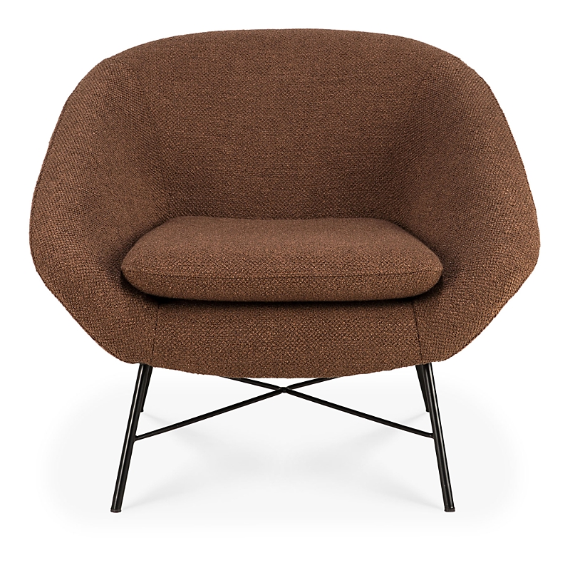 Ethnicraft Barrow Lounge Chair In Copper