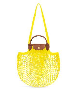 longchamp yellow leather bag
