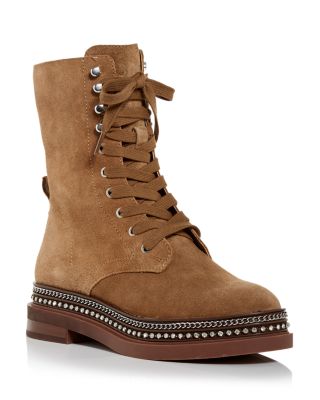 Branda Embellished Combat Boots 