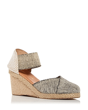 Andre Assous André Assous Anouka Espadrille Wedge Sandal In Black/beige