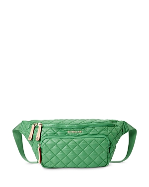 Mz Wallace Metro Sling Bag In Ivy Oxford/light Gold