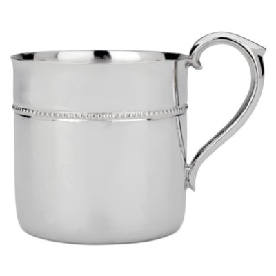 Royal Bead Silverplated Baby Cup