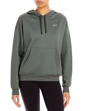 Alo Yoga Accolade French Terry Hoodie In Dark Cactus