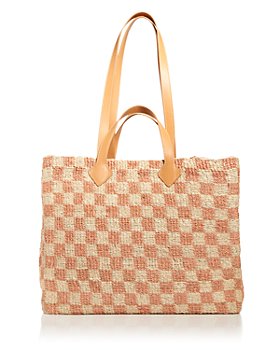 POOLSIDE - Tropical Check Tote