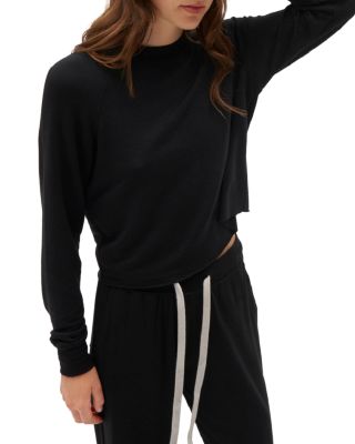 Splits59 Warm Up Crop Fleece Sweatshirt | Bloomingdale's