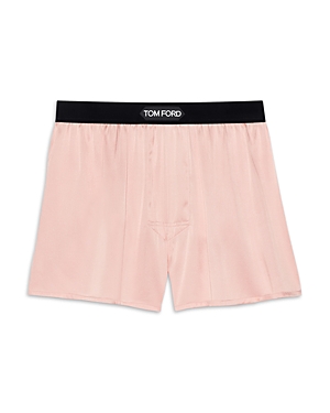 Tom Ford Silk Boxers In Blush