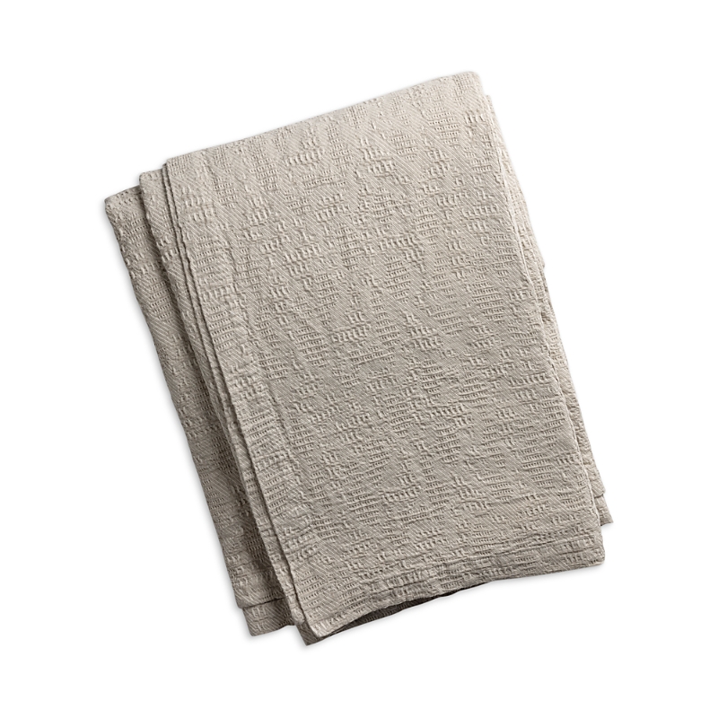 Lili Alessandra River Cotton-linen Queen Blanket In Natural