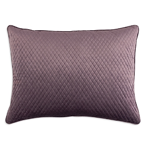 Shop Lili Alessandra Valentina Quilted Velvet Luxe Euro Decorative Pillow, 27 X 36 In Raisin