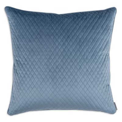 Valentina Quilted Velvet Euro Decorative Pillow, 26" x 26"  