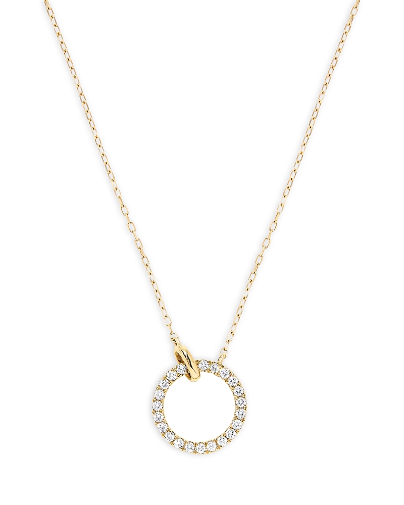 Bloomingdale's Diamond Circle Necklace In 14k Yellow Gold, 0.33 Ct. T. W. - Exclusive In Gold