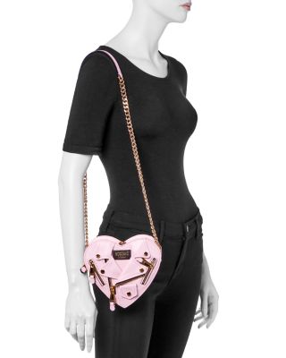 ショルダーバッグ・ポシェット Moschino Heart Shoulder Bag Moschino Moto Jacket Heart Leather Shoulder Bag | Bloomingdale's