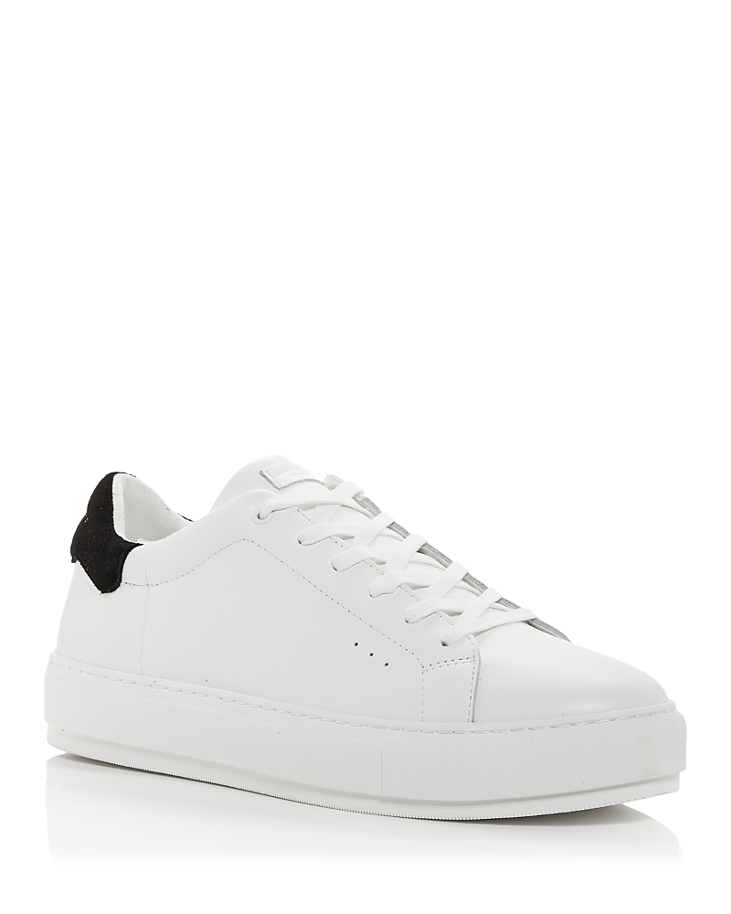 Kurt Geiger Laney Platform Leather Trainers In White