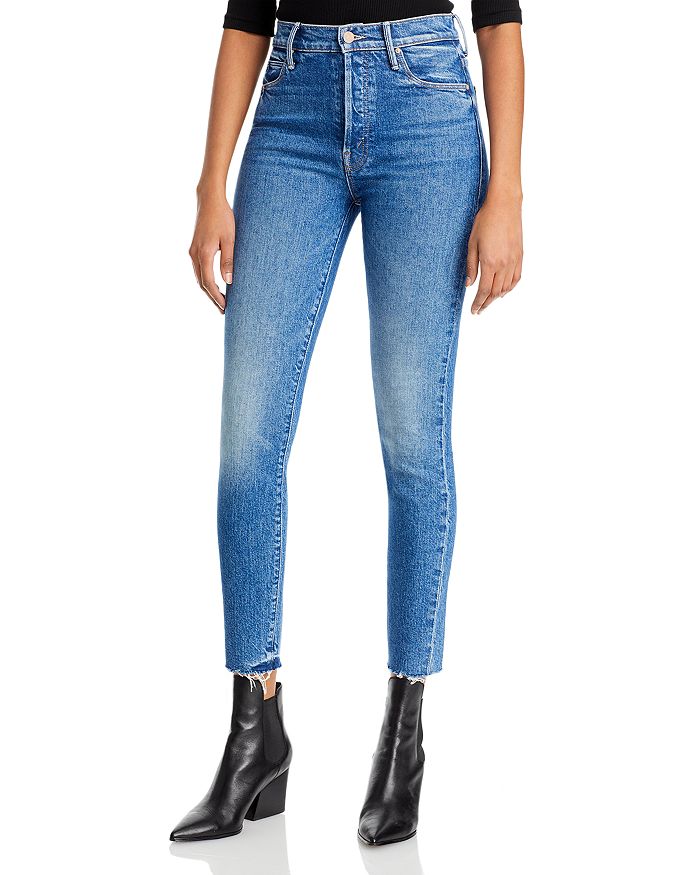 MOTHER The Stunner High Rise Ankle Skinny Jeans in Crate Digger ...