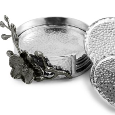 Michael Aram Black Orchid Coasters, Set of 6