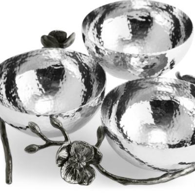 Black Orchid Triple Nut Dish