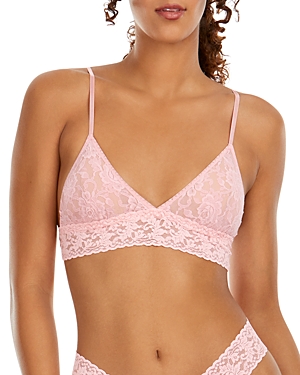 Hanky Panky Signature Lace Padded Triangle Bralette In Pink Lemonade