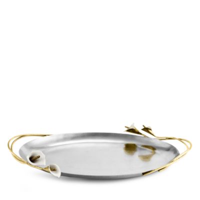 Calla Lily Oval Tray