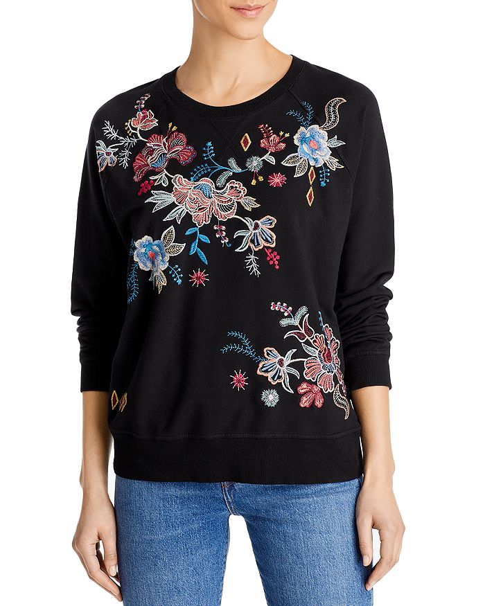 Johnny was deals embroidered sweatshirt