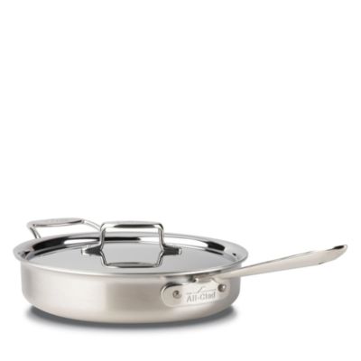 All-Clad - d5 Stainless Brushed 3 Quart Saut&eacute; Pan with Lid