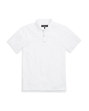 Rag & Bone Slim Fit Polo Shirt In White