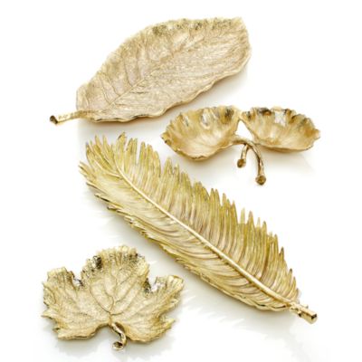 Sago Palm Gold Bread Plate