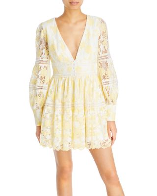 chinese dress ladies Bardot Yve Halter Dress in Canary Yellow  TrenLend