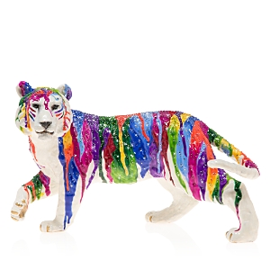 Shop Jay Strongwater Grand Tiger Figurine In Jewel