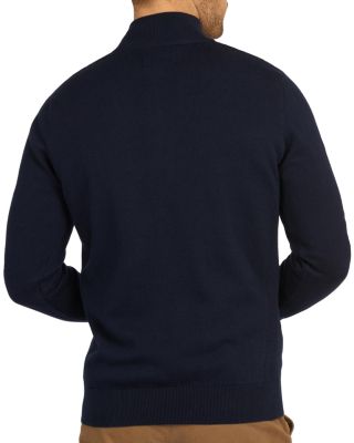 Cotton Half Zip Knitted Jumper