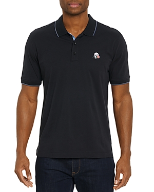 Robert Graham Rossi Short Sleeve Knit Polo Shirt - 100% Exclusive In Black