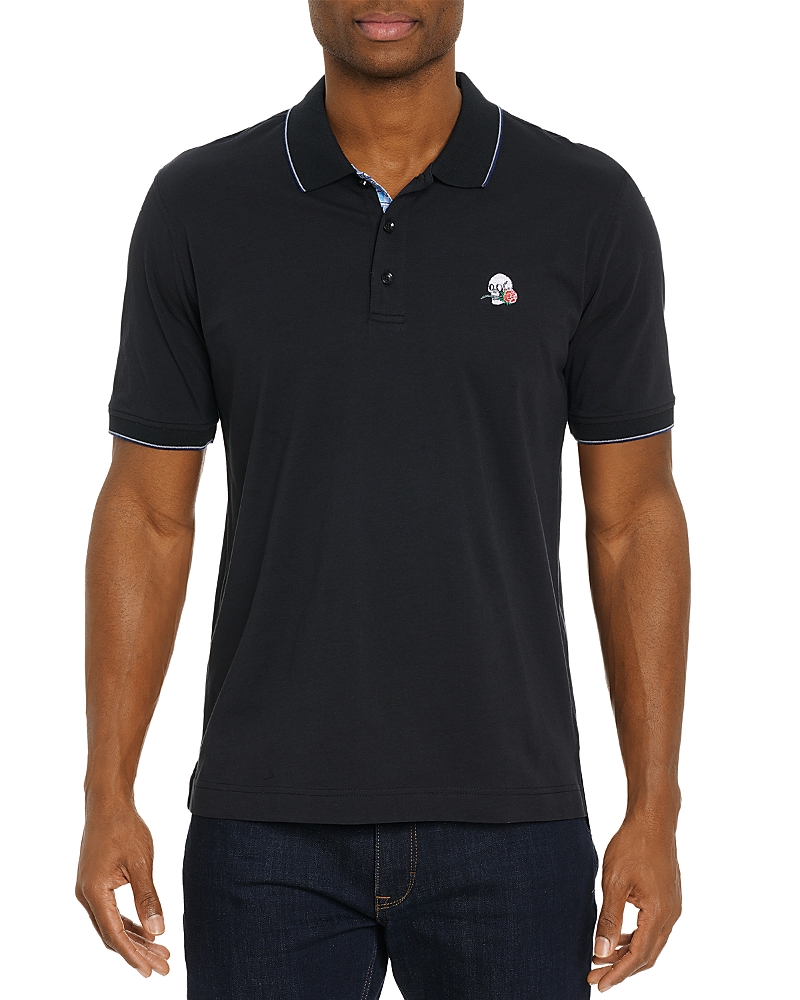 Robert Graham Rossi Short Sleeve Knit Polo Shirt - Exclusive