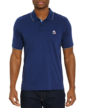 Robert Graham Rossi Short Sleeve Knit Polo Shirt - 100% Exclusive In Navy
