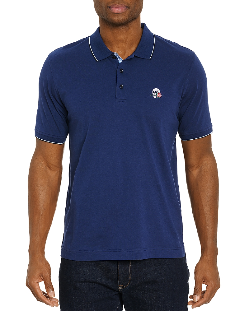 Robert Graham Rossi Short Sleeve Knit Polo Shirt - Exclusive