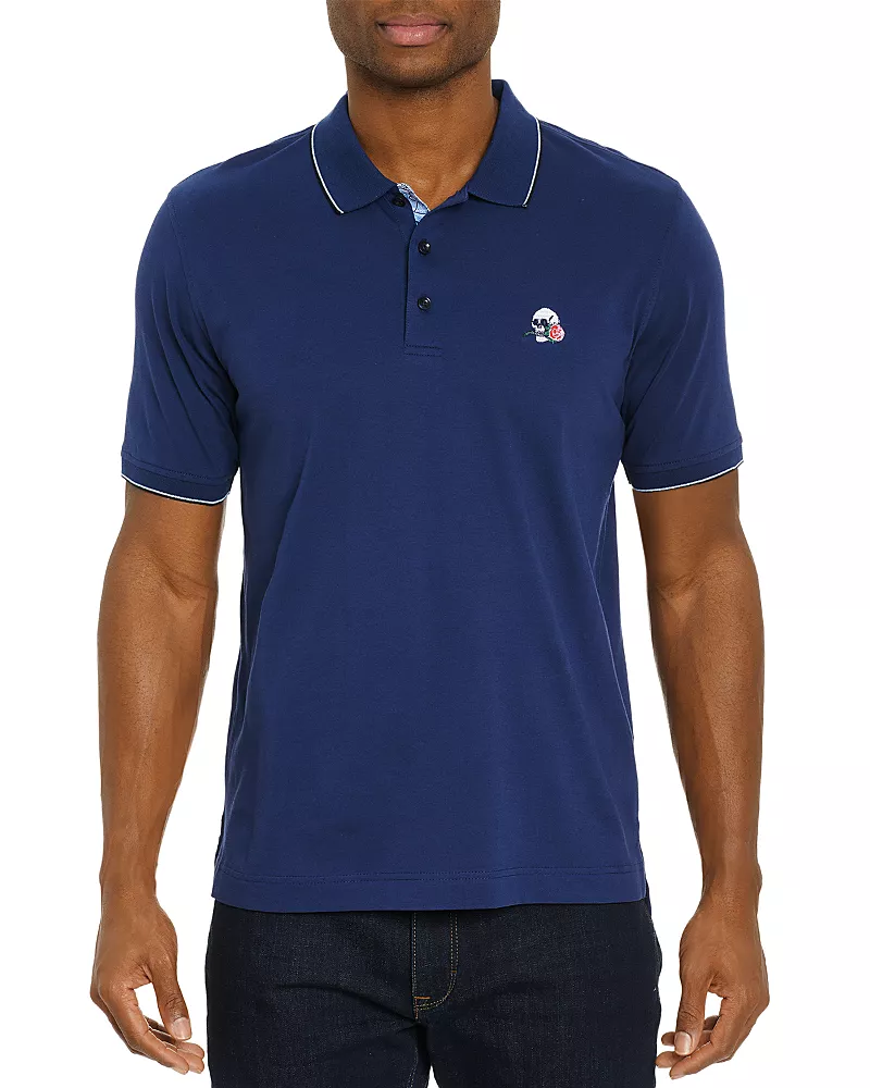Robert Graham Rossi Short Sleeve Knit Polo Shirt - Exclusive