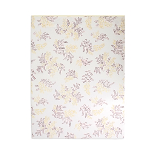Anne De Solene Mimosa Flat Sheet, Queen In Multicolor/white