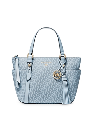 Michael Michael Kors Nomad Small Convertible Tote In Pale Blue