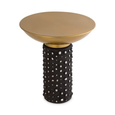  Blaze Glass/Brass Side Table