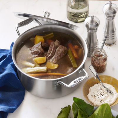 D3 Stainless Steel 8-Quart Stock Pot with Lid