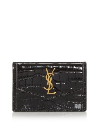 Ysl card holder bloomingdales sale
