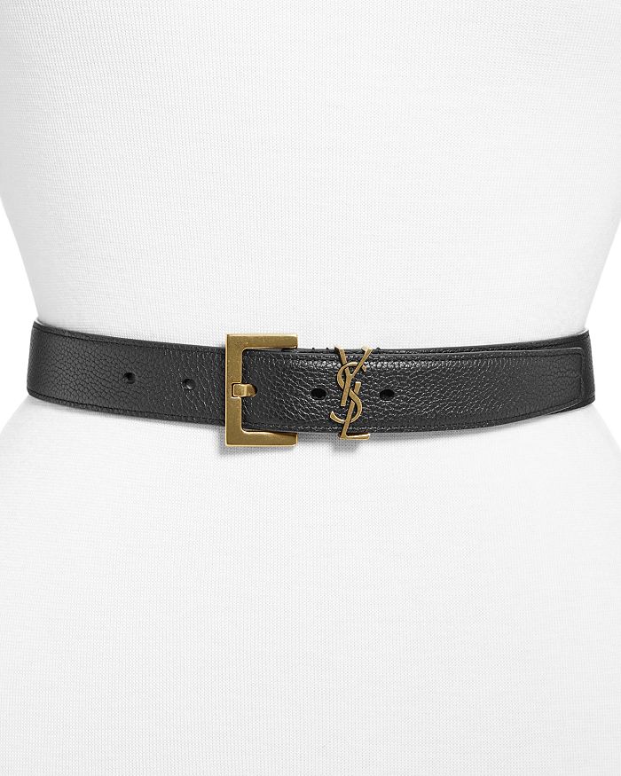 Saint Laurent - Women's Logo Leather Belt