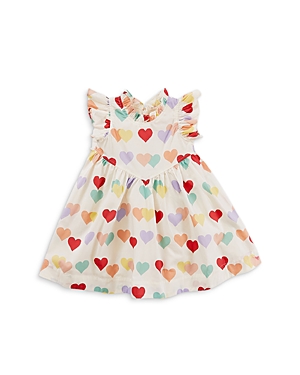 Pink Chicken Girls’ Jennifer Cotton Heart Print Dress - Little Kid