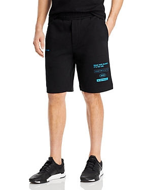 Helmut Lang Graphic Print Shorts - 100% Exclusive In Black