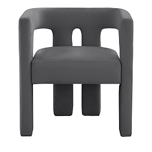 Tov Furniture Sloane Velvet Chair In Dark Gray