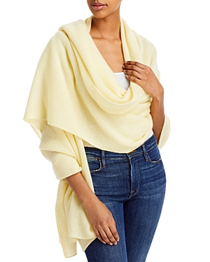 C By Bloomingdale's Cashmere Travel Wrap - 100% Exclusive In Lemonade