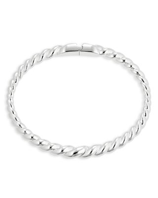 Nadri Golden Hour Twist Bracelet In Silver